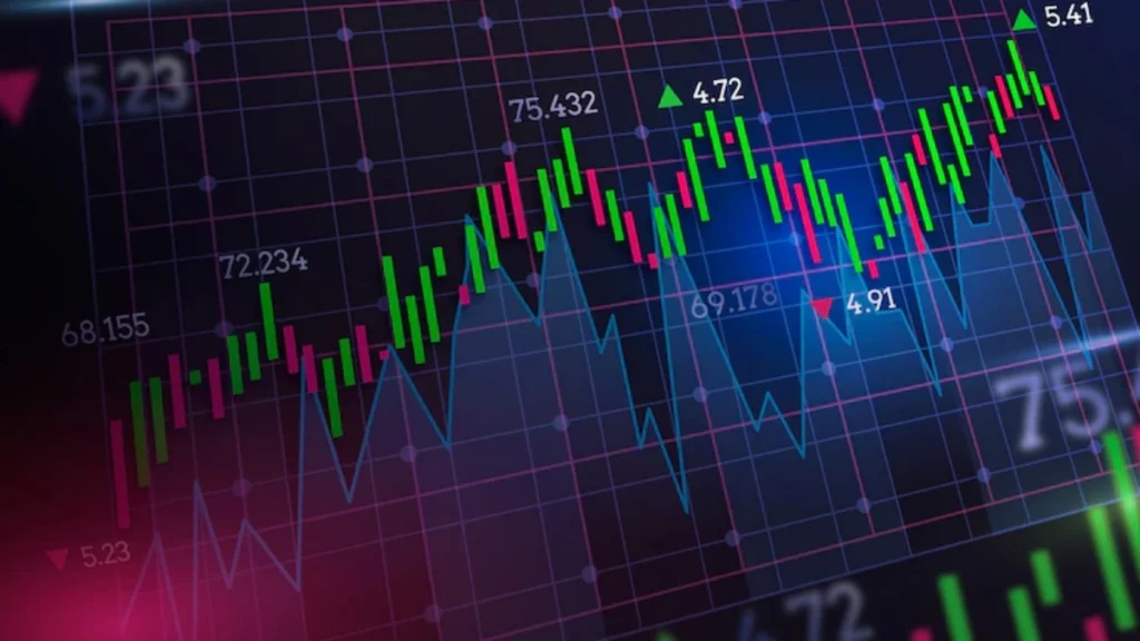 a graph on a computer screen